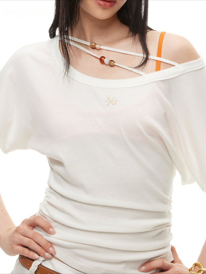 Asymmetric Hourglass Drape Tee