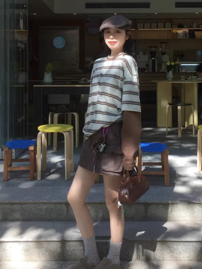 Embroidered Washed Utility Forward Cap