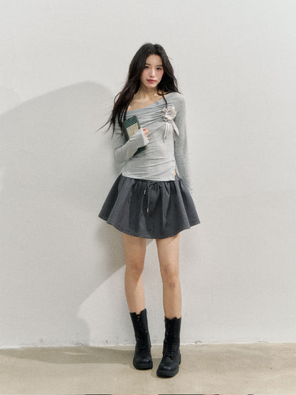 Romantic College Two-piece Mini Skirt - CHINASQUAD