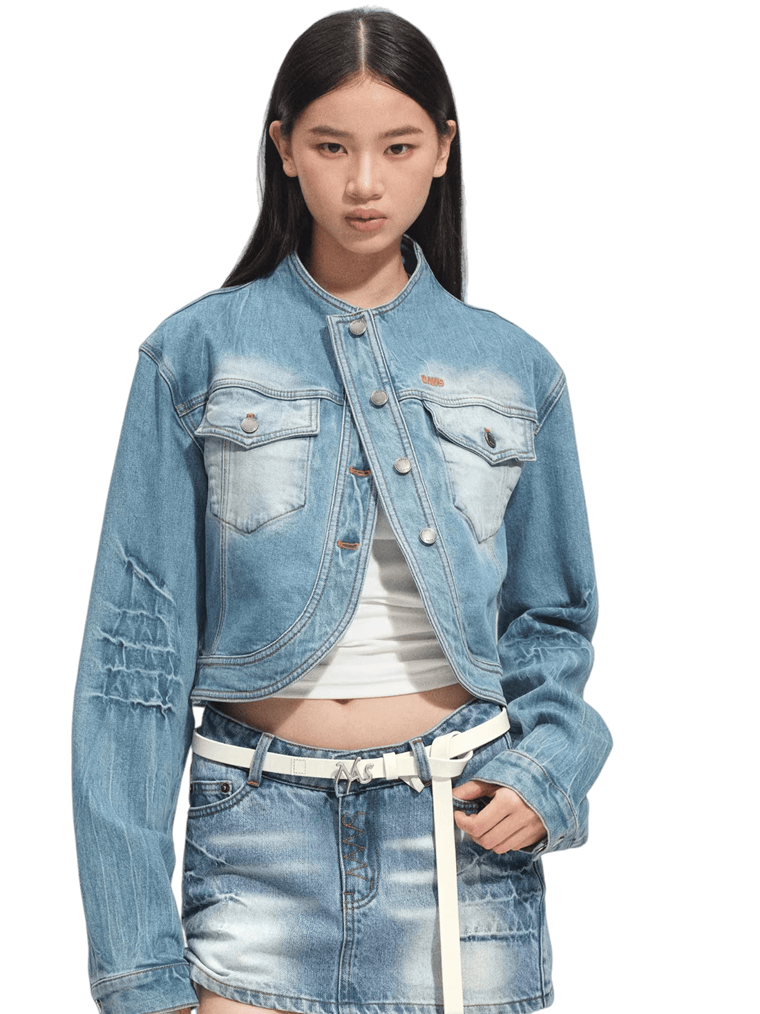 Washed Twill Denim Jacket