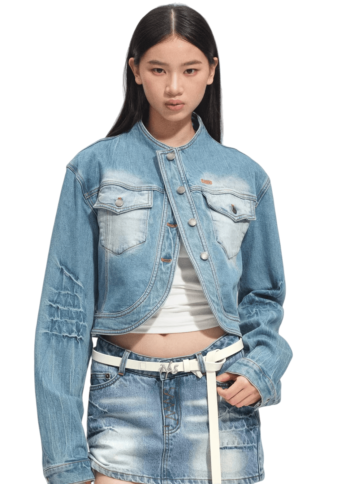 Washed Twill Denim Jacket