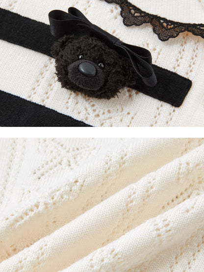 Polo-Collar Knit Pullover