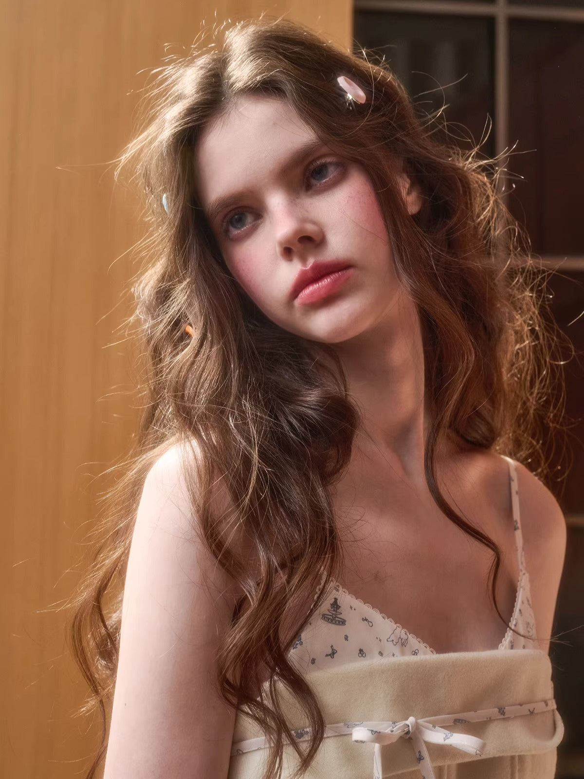 Wool-Blend Puffy Cami Dress