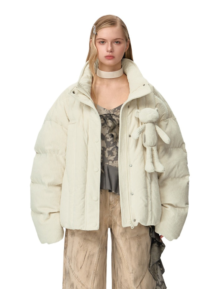 Corduroy Bear Down Jacket