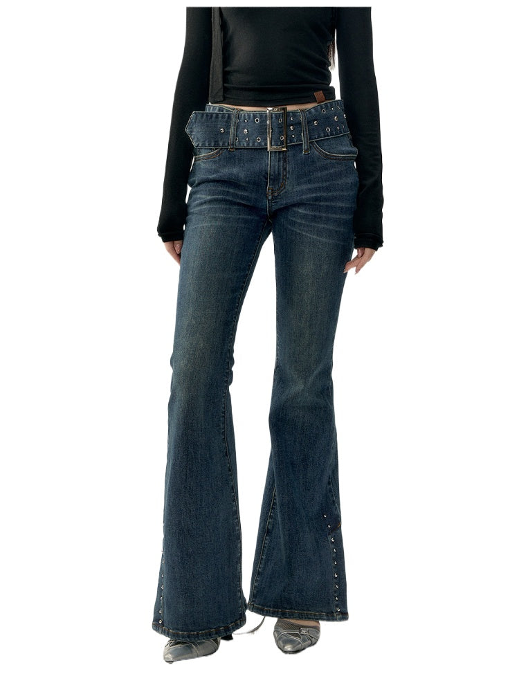 Stretch Slim Fit Flared Jeans