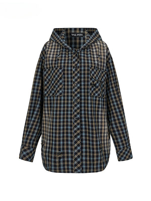 Plaid (Black & Blue) / S