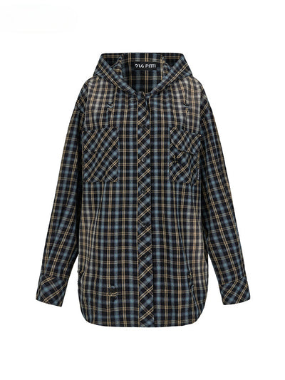 Plaid (Black & Blue) / S