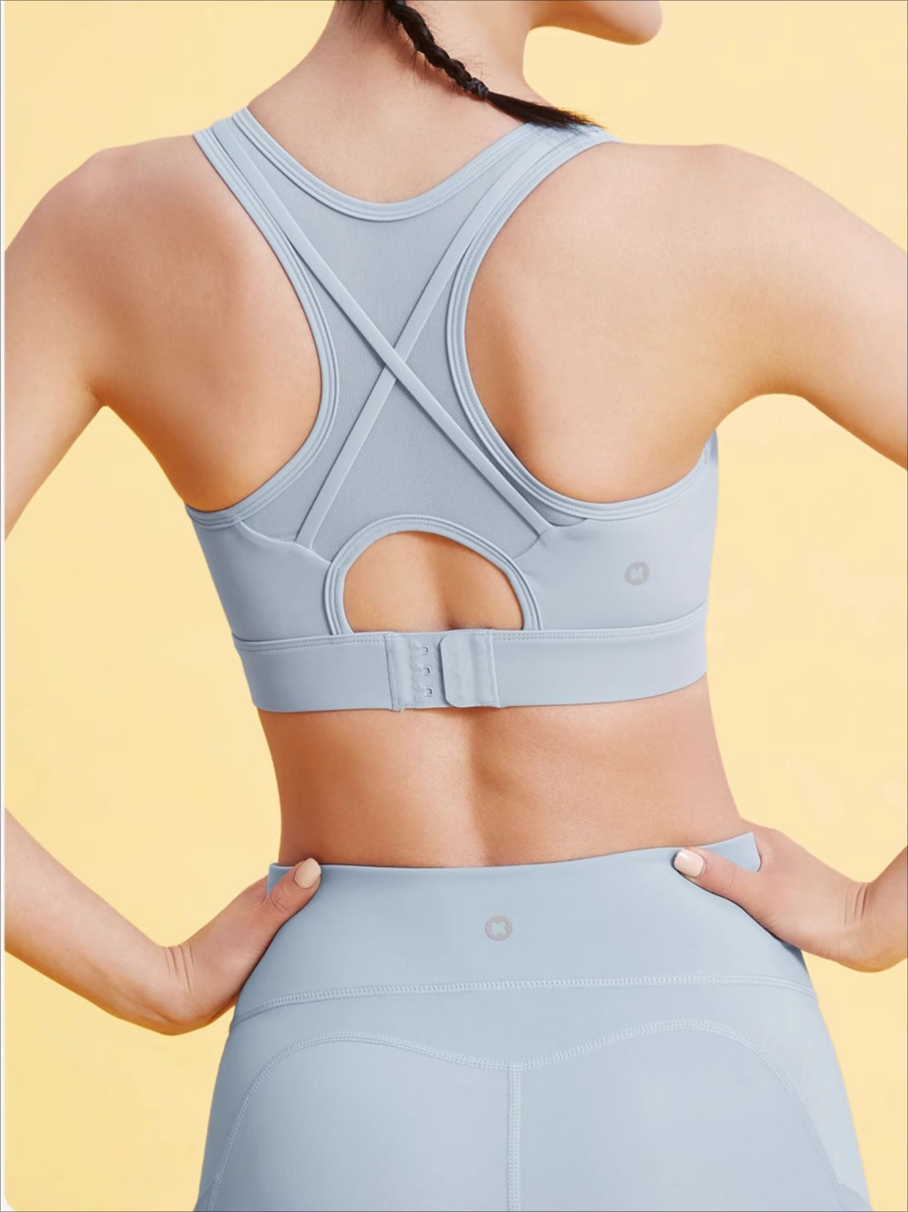 Removable Padded Cups Integrated Sports Bra