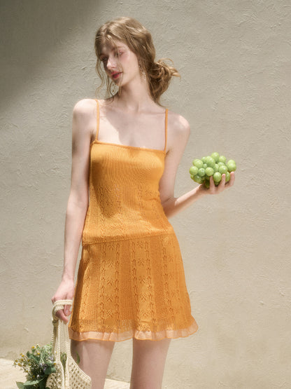 Cool Fabric Knitted Blouse &amp; Skirt Set