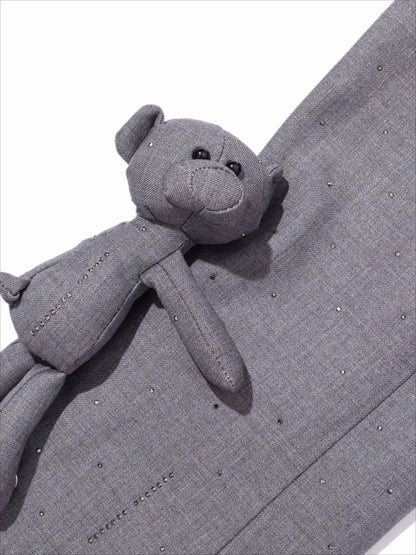 Shimmer Cropped Tailored Blazer