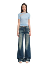 Crescent Knit Modal-Cotton T-Shirt - CHINASQUAD