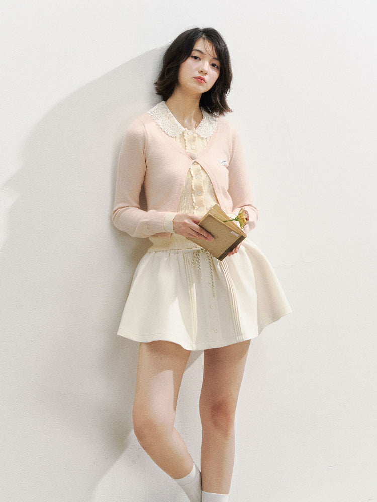 Romantic College Two-piece Mini Skirt - CHINASQUAD