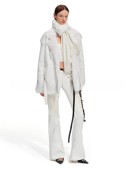 Classic Wool Blend Tassel Scarf