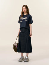 Beaded Bow-knot T-Shirt - CHINASQUAD