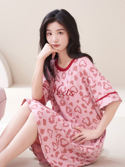 Cotton Round-neck Nightdresses