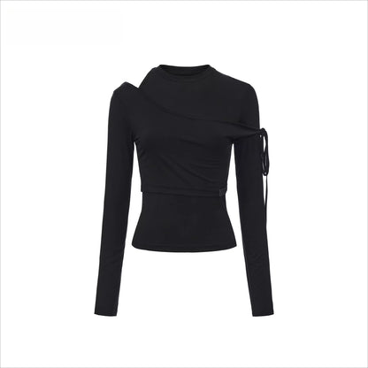 Faux Two-Piece Slim-Fit Long-Sleeve