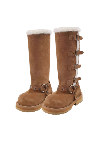 Convertible Fold-Over Knight Boots