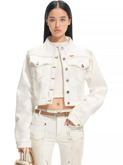 Mountain Cat Short Denim Jacket