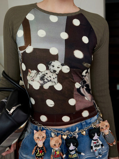 Funny 3D Cat Doll Bag Charm - CHINASQUAD