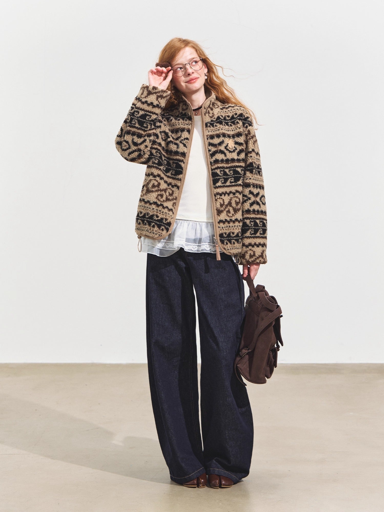 Raw Denim Pleated Banana Pants