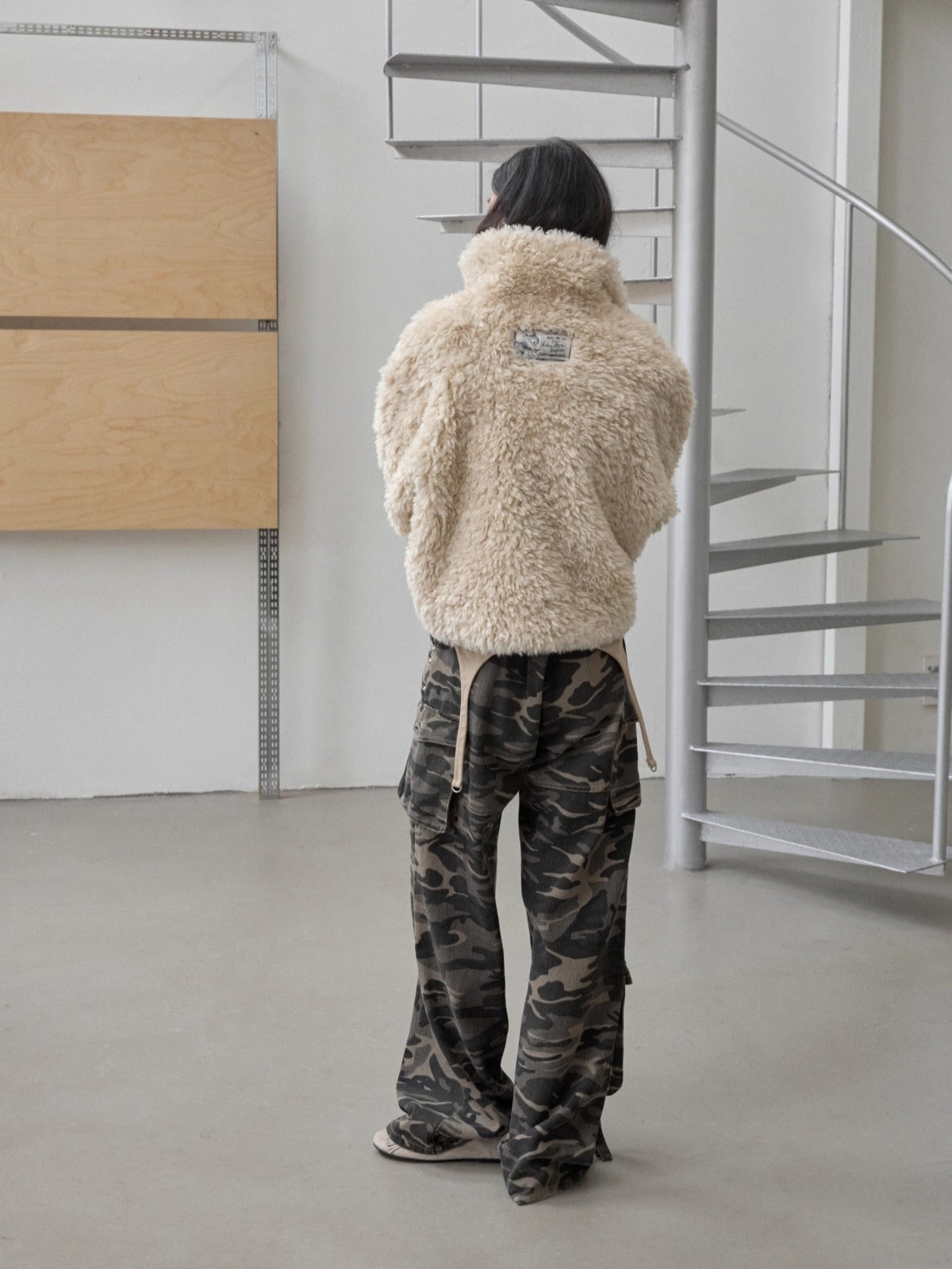 Shearling Reversible Suede Short Jacket