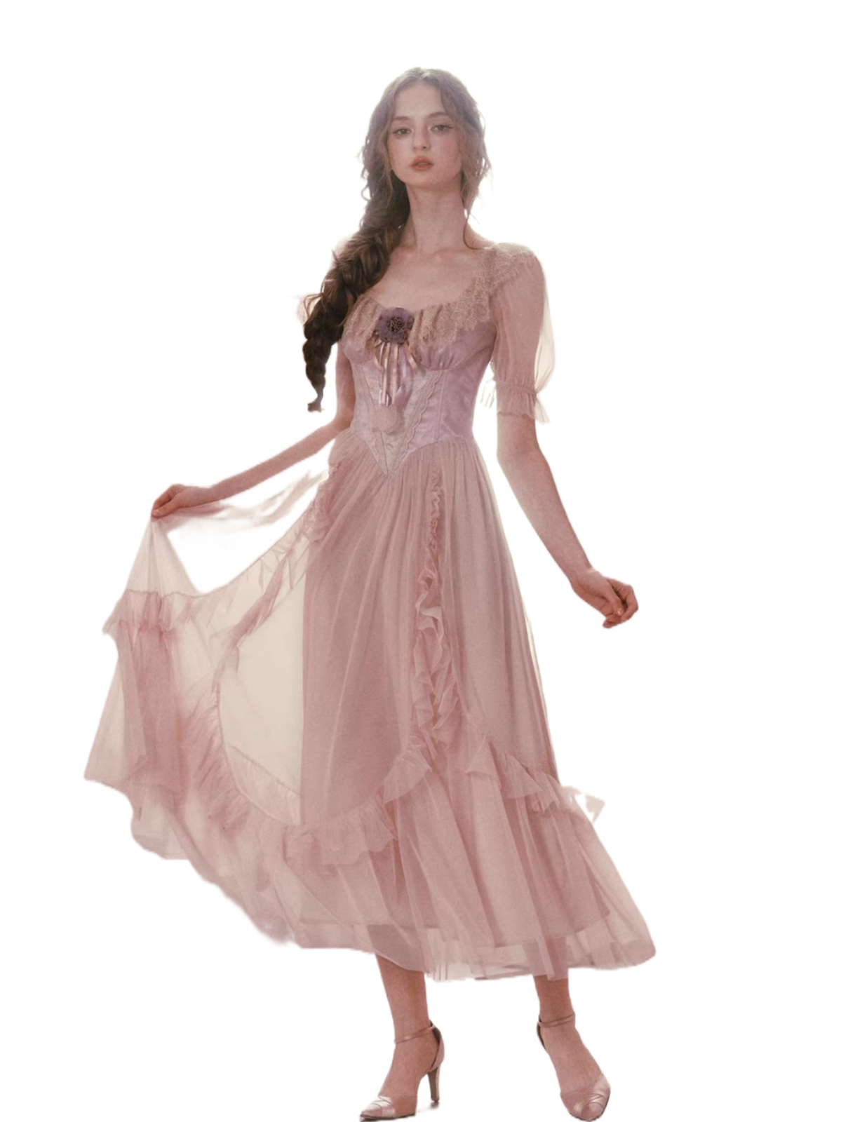 Purple Iris Princess Dress