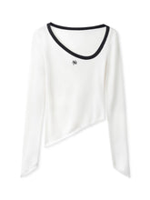 Irregular Crewneck Knitted T-Shirt - CHINASQUAD