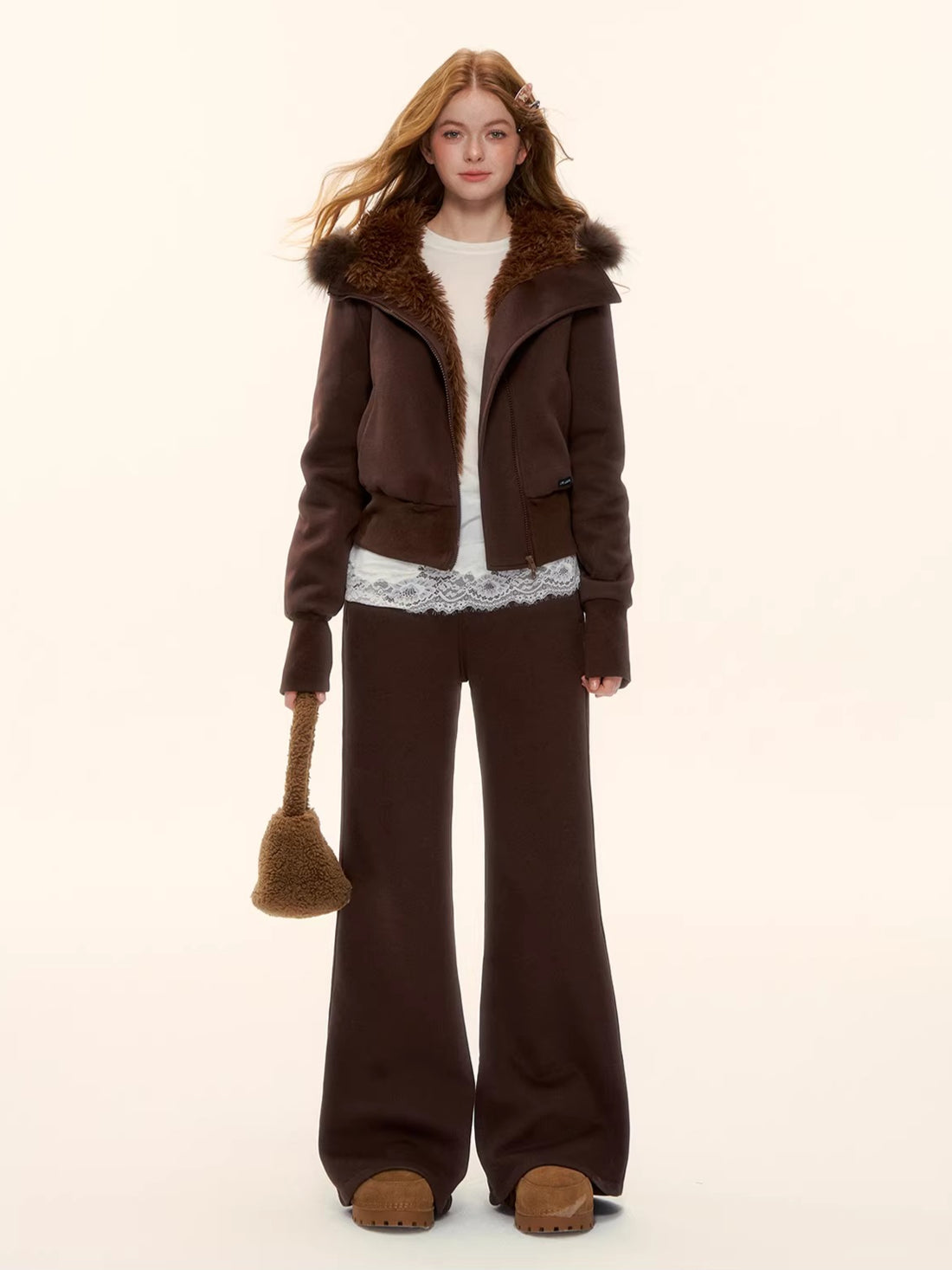 High-Waist Flared Lounge Pants