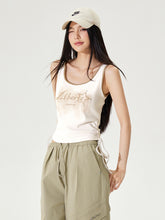 Color-block Tie-up Fitted Tank Top - CHINASQUAD