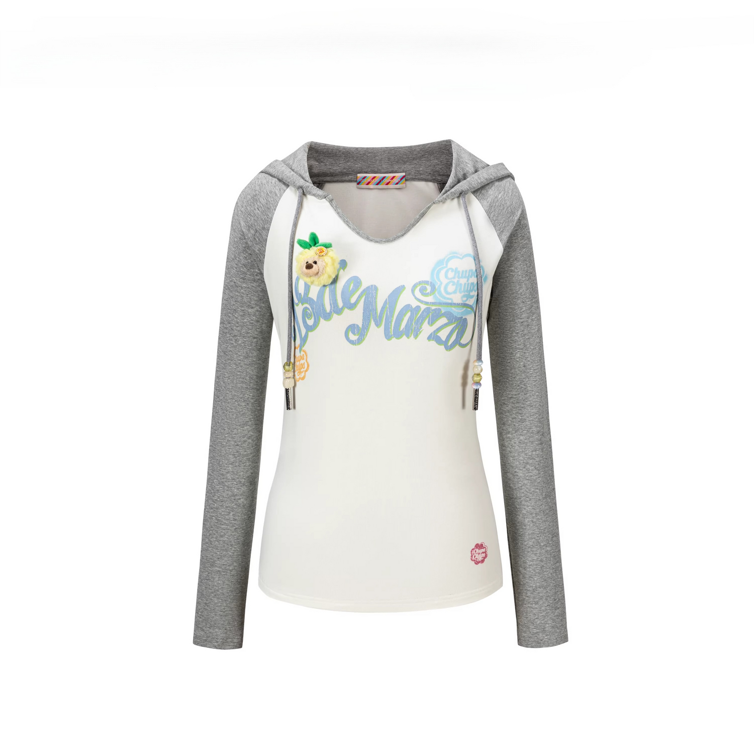 Raglan Sleeve Hooded Long Sleeve Tee