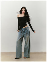 Shimmer Asymmetric Shoulder Irregular T-shirt - CHINASQUAD