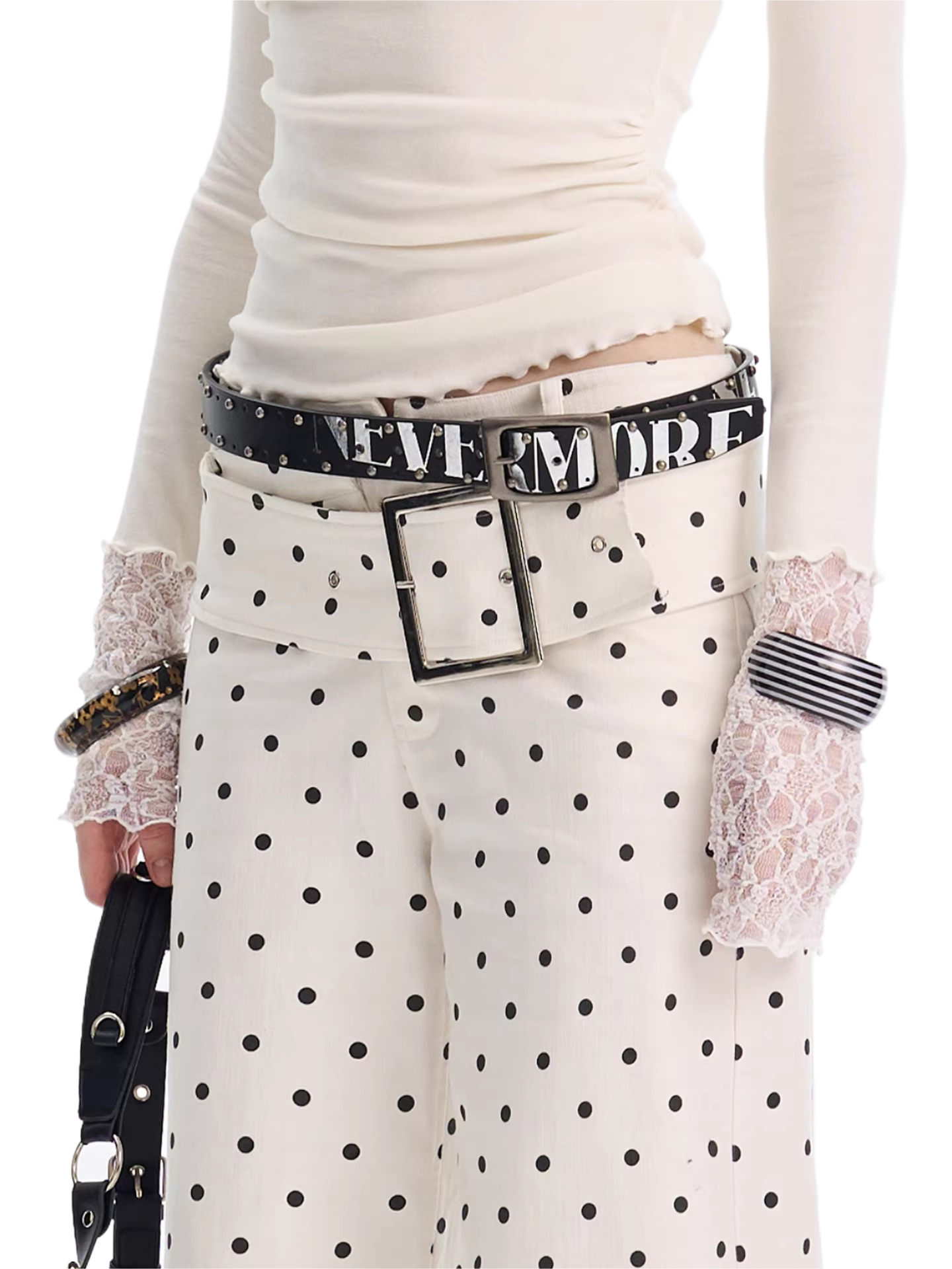 Vintage Punk Studded PU Leather Belt