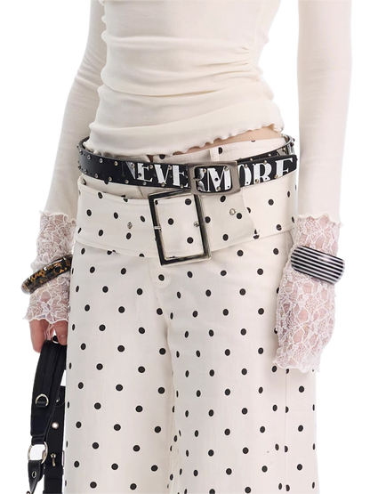 Vintage Punk Studded PU Leather Belt