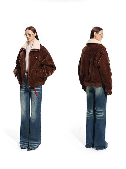 Ross Velvet-Wash Denim Jacket