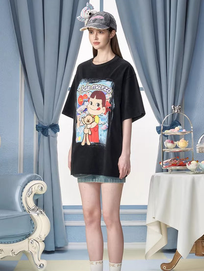 Graphic Cotton Oversized T-Shirt
