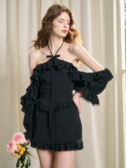 Summer Afternoon Halter Top &amp; Skirt Set
