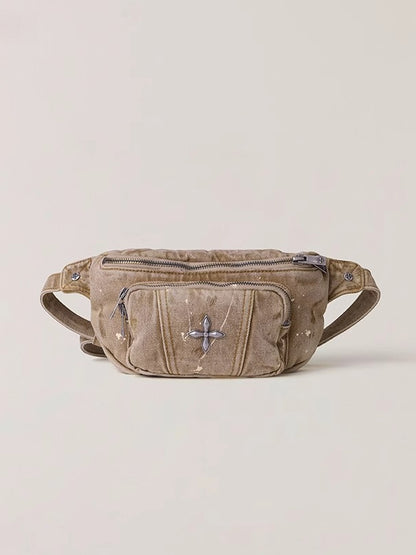 Wild Denim Crossbody Waist Bag