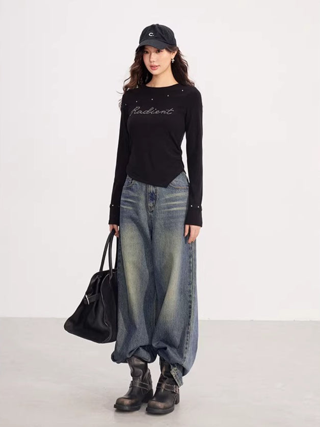 Asymmetrical Patchwork Knit Base Layer