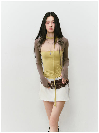 3D Flowers Lyocell Vest Coat - CHINASQUAD