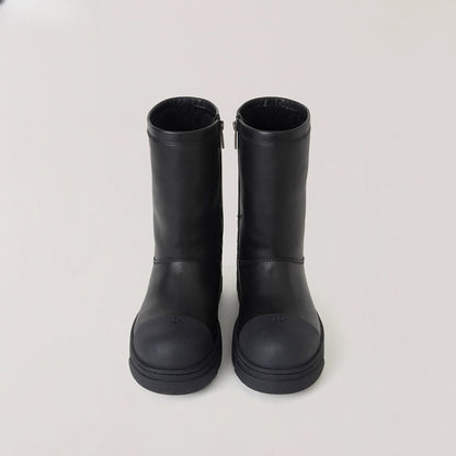 Sherpa Leather Wool Snow Boots