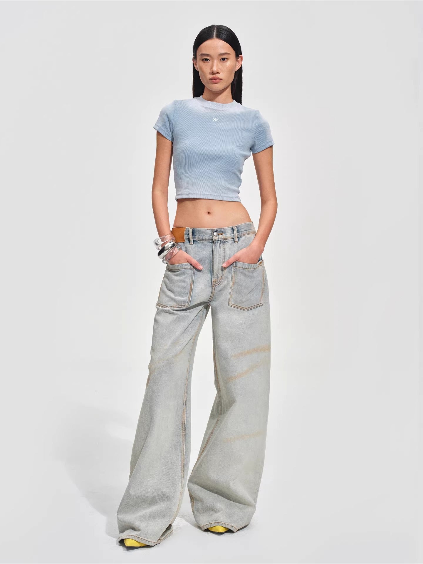 Equestrian Crest Fitted Crop T-Shirt