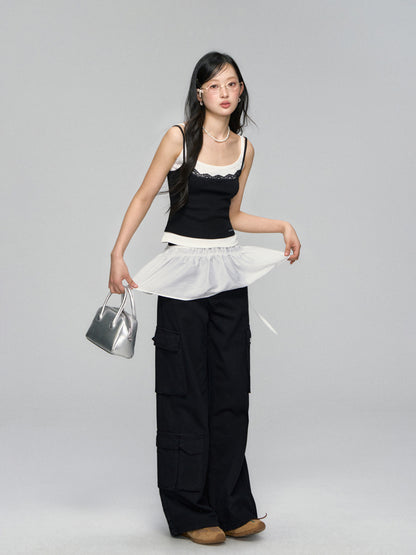 Lace-Trim Layered Camisole