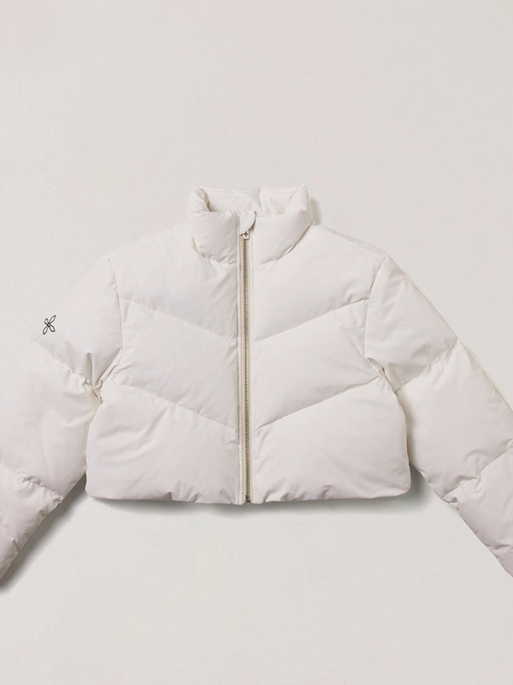 Desert Cross Cropped Down Jacket