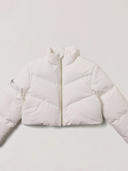 Desert Cross Cropped Down Jacket