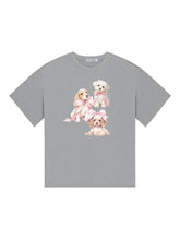 Bowknot Puppy Print Short-Sleeve T-Shirt - CHINASQUAD