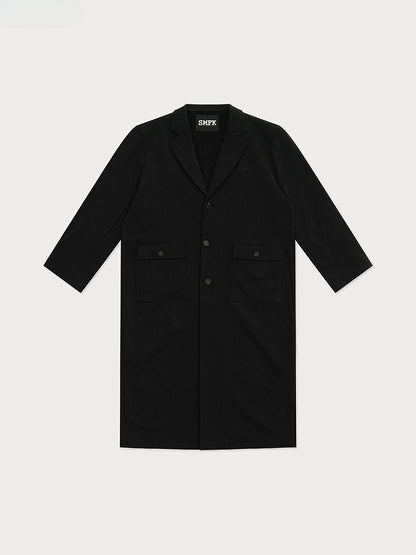 Classic Longline Cotton Sports Coat