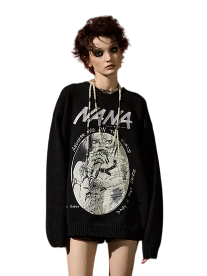 DSM X NANA Appliqué Crewneck Sweater