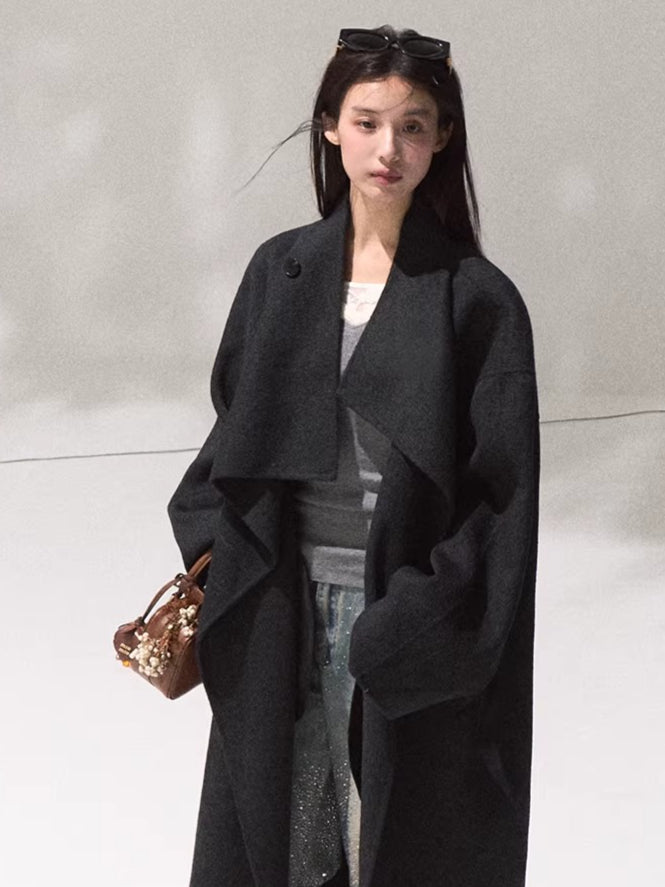 Tailored Pure Wool Long Coat
