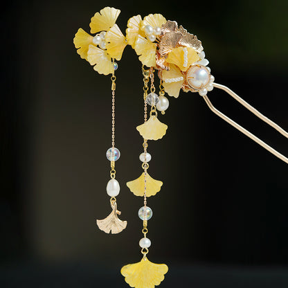 Tassel Ginkgo Hanfu Hairpin