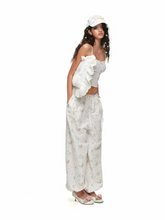 Snoopy Floral Balloon Wide-Leg Pants 1Jinn Studio